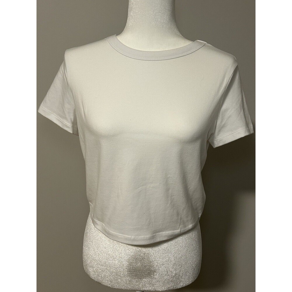 WILD FABLE White Crew Neck Short Sleeve Women’s Medium NWT